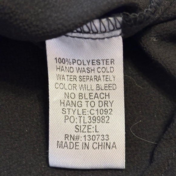 Umgee Black Blouse with Floral Sleeves - Picture 3 of 8